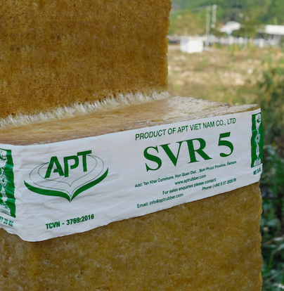 Inside a bale of svr 5 natural rubber