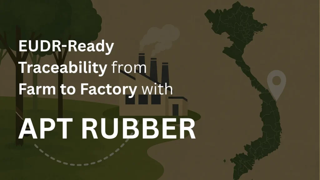 APT Rubber's traceability rubber from Vietnam