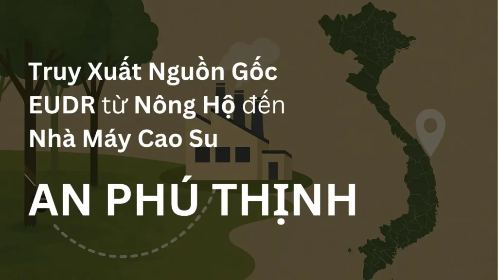 Truy xuất nguồn gốc EUDR từ nông hộ cao su tiểu điền