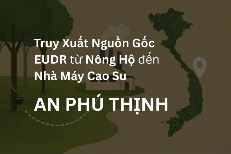 Cao su An Phú Thịnh và hành trình truy xuất nguồn gốc sản phẩm theo quy định EUDR